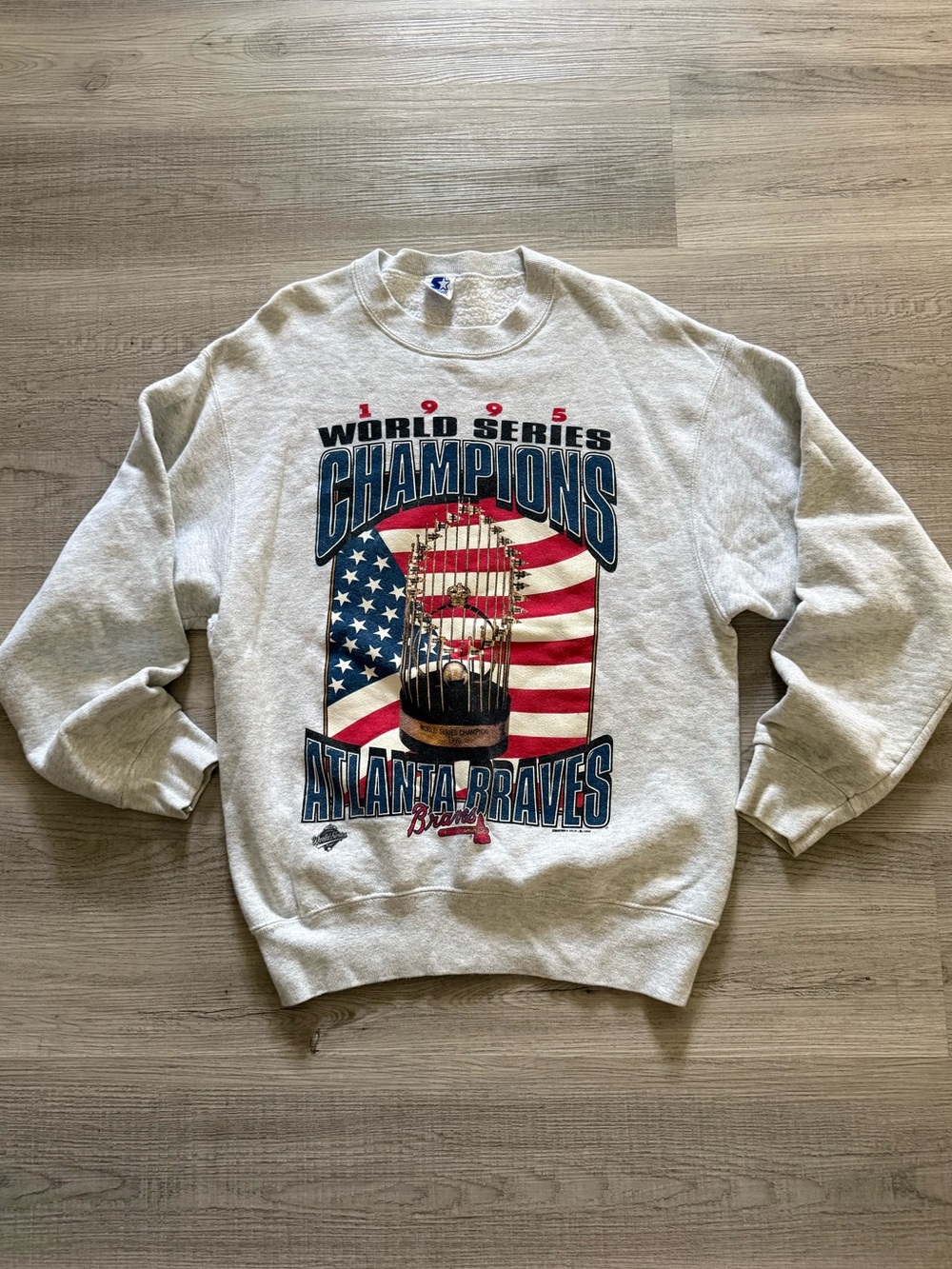 Brand new Vintage Atlanta Braves 1995 World Series Champions starter Sweatshirt